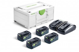 Festool 578682 Energy set SYS 18V 4xHP5,0/TCL6DUO &pound;599.00
